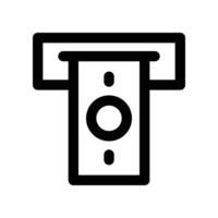 withdraw icon. line icon for your website, mobile, presentation, and logo design. vector