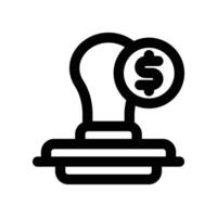 stamp icon. line icon for your website, mobile, presentation, and logo design. vector