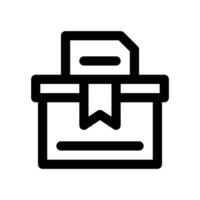 ballot icon. line icon for your website, mobile, presentation, and logo design. vector