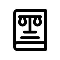 low book icon. line icon for your website, mobile, presentation, and logo design. vector