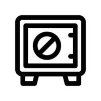 safe deposit icon. line icon for your website, mobile, presentation, and logo design. vector