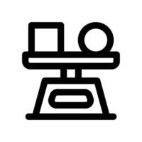 balance icon. line icon for your website, mobile, presentation, and logo design. vector