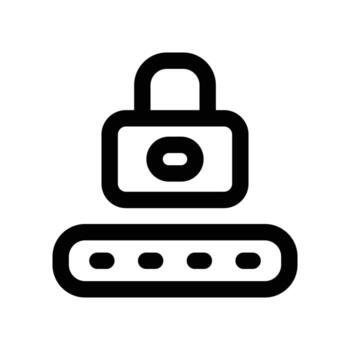 alfiler código icono. línea icono para tu sitio web, móvil, presentación, y logo diseño. vector