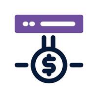 server icon. dual tone icon for your website, mobile, presentation, and logo design. vector