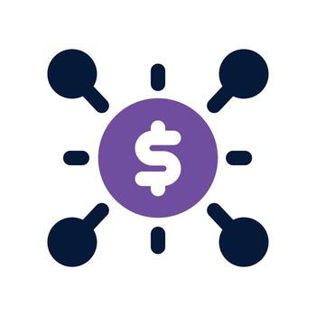 conexión icono. doble tono icono para tu sitio web, móvil, presentación, y logo diseño. vector