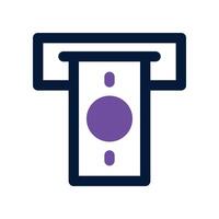 withdraw icon. dual tone icon for your website, mobile, presentation, and logo design. vector
