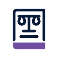 low book icon. dual tone icon for your website, mobile, presentation, and logo design. vector