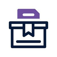 ballot icon. dual tone icon for your website, mobile, presentation, and logo design. vector
