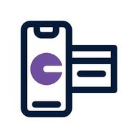 mobile phone icon. dual tone icon for your website, mobile, presentation, and logo design. vector