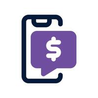 online baking icon. dual tone icon for your website, mobile, presentation, and logo design. vector