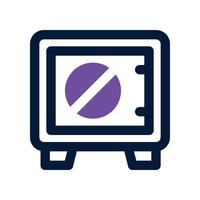 safe deposit icon. dual tone icon for your website, mobile, presentation, and logo design. vector