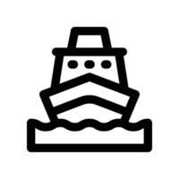 ship icon. line icon for your website, mobile, presentation, and logo design. vector