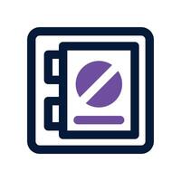safe box icon. dual tone icon for your website, mobile, presentation, and logo design. vector