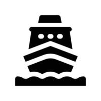 ship icon. glyph icon for your website, mobile, presentation, and logo design. vector