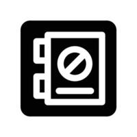 safe box icon. glyph icon for your website, mobile, presentation, and logo design. vector