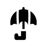 umbrella icon. glyph icon for your website, mobile, presentation, and logo design. vector