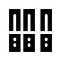 folder icon. glyph icon for your website, mobile, presentation, and logo design. vector