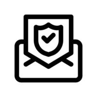 email icon. line icon for your website, mobile, presentation, and logo design. vector