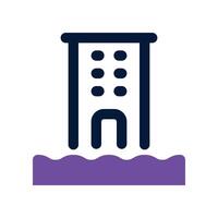 flood icon. dual tone icon for your website, mobile, presentation, and logo design. vector