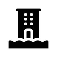 flood icon. glyph icon for your website, mobile, presentation, and logo design. vector