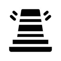 traffic cone icon. glyph icon for your website, mobile, presentation, and logo design. vector