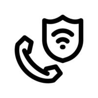 call insurance icon. line icon for your website, mobile, presentation, and logo design. vector
