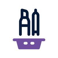 stationary icon. dual tone icon for your website, mobile, presentation, and logo design. vector