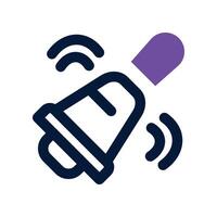 bell icon. dual tone icon for your website, mobile, presentation, and logo design. vector