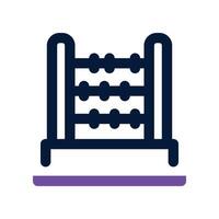 abacus icon. dual tone icon for your website, mobile, presentation, and logo design. vector