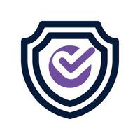 shield icon. dual tone icon for your website, mobile, presentation, and logo design. vector