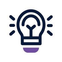 idea icon. dual tone icon for your website, mobile, presentation, and logo design. vector