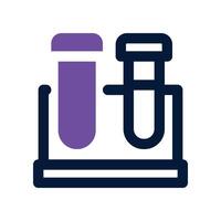 test tube icon. dual tone icon for your website, mobile, presentation, and logo design. vector