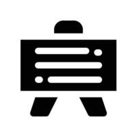 presentasi icon. glyph icon for your website, mobile, presentation, and logo design. vector