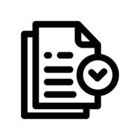 test icon. line icon for your website, mobile, presentation, and logo design. vector