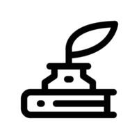literature icon. line icon for your website, mobile, presentation, and logo design. vector