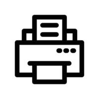 printer icon. line icon for your website, mobile, presentation, and logo design. vector