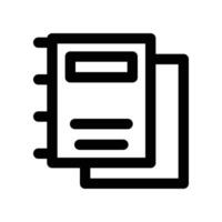 notebook icon. line icon for your website, mobile, presentation, and logo design. vector