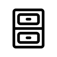chest of drawers icon. line icon for your website, mobile, presentation, and logo design. vector