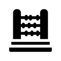 abacus icon. glyph icon for your website, mobile, presentation, and logo design. vector