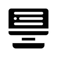 e learning icon. glyph icon for your website, mobile, presentation, and logo design. vector