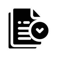 test icon. glyph icon for your website, mobile, presentation, and logo design. vector