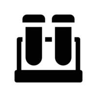 test tube icon. glyph icon for your website, mobile, presentation, and logo design. vector