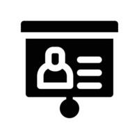 projector screen icon. glyph icon for your website, mobile, presentation, and logo design. vector