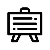 presentasi icon. line icon for your website, mobile, presentation, and logo design. vector