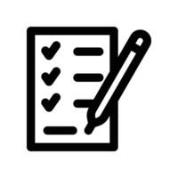 checklist icon. line icon for your website, mobile, presentation, and logo design. vector