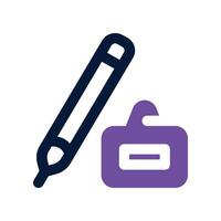 pencil icon. dual tone icon for your website, mobile, presentation, and logo design. vector
