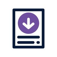download icon. dual tone icon for your website, mobile, presentation, and logo design. vector