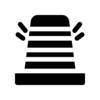 traffic cone icon. glyph icon for your website, mobile, presentation, and logo design. vector