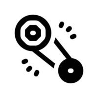 gear icon. glyph icon for your website, mobile, presentation, and logo design. vector