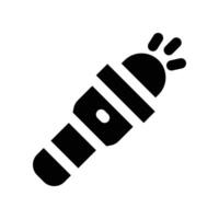 flashlight icon. glyph icon for your website, mobile, presentation, and logo design. vector